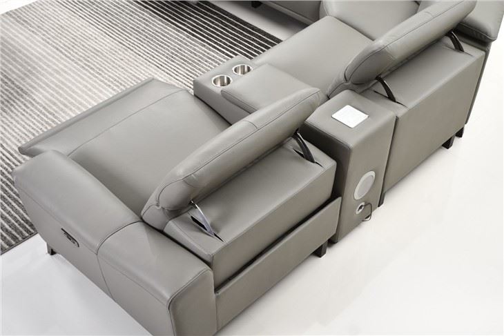Sectional Recliner Sofa With Music Speaker