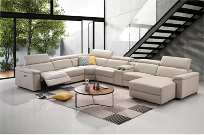 Modularna kožna sofa na razvlačenje